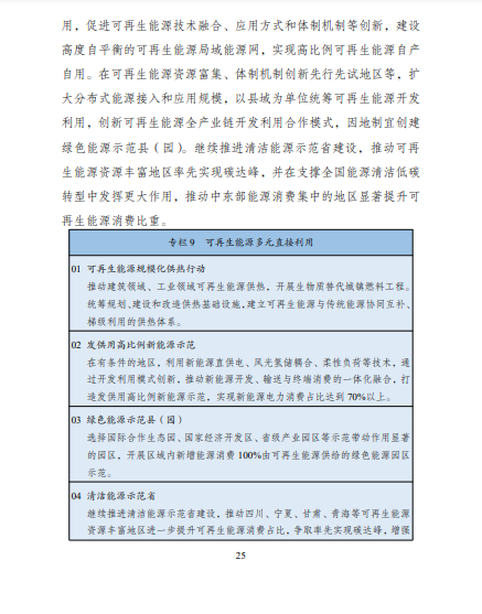 發(fā)改委、能源局等九部委聯(lián)合印發(fā)發(fā)布“十四五”可再生能源規(guī)劃！
