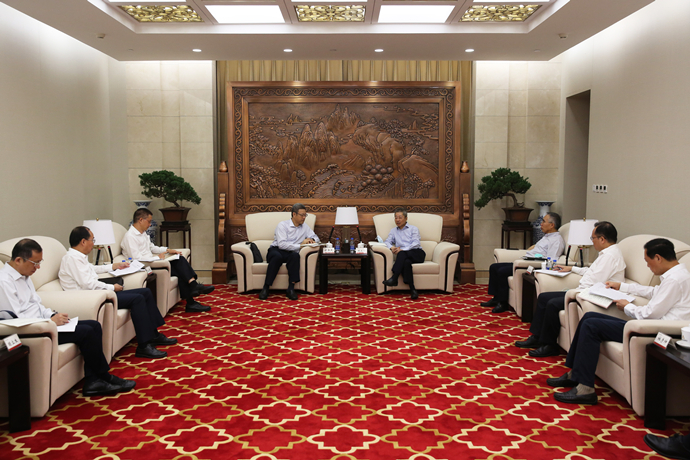 錢智民拜訪農(nóng)發(fā)行黨委書記、董事長錢文揮