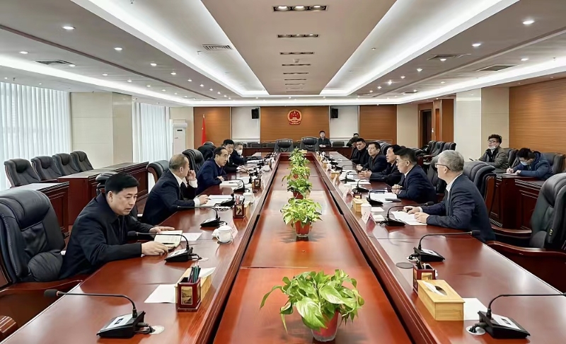 中國能建黨委副書記、總經(jīng)理孫洪水與丹東市市長郝建軍會(huì)談