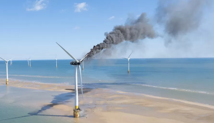 風(fēng)機(jī)起火！這座海上風(fēng)電場暫停運營