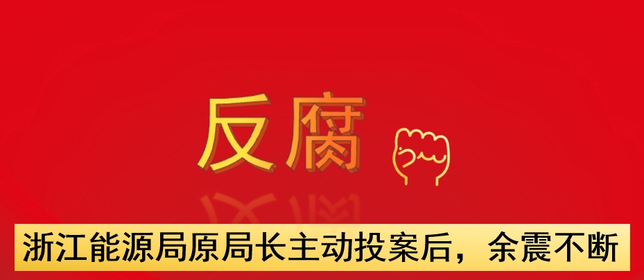 浙江能源局原局長主動投案后，余震不斷