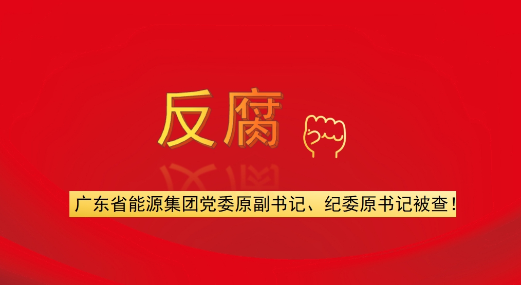 廣東省能源集團(tuán)黨委原副書記、紀(jì)委原書記被查！